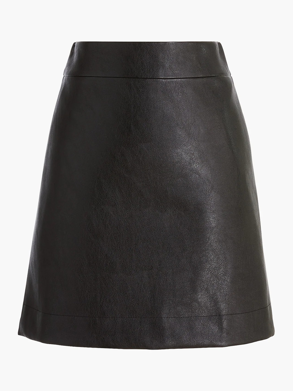 J Crew Faux-leather A-line mini skirt Jcrew factory black Size 6